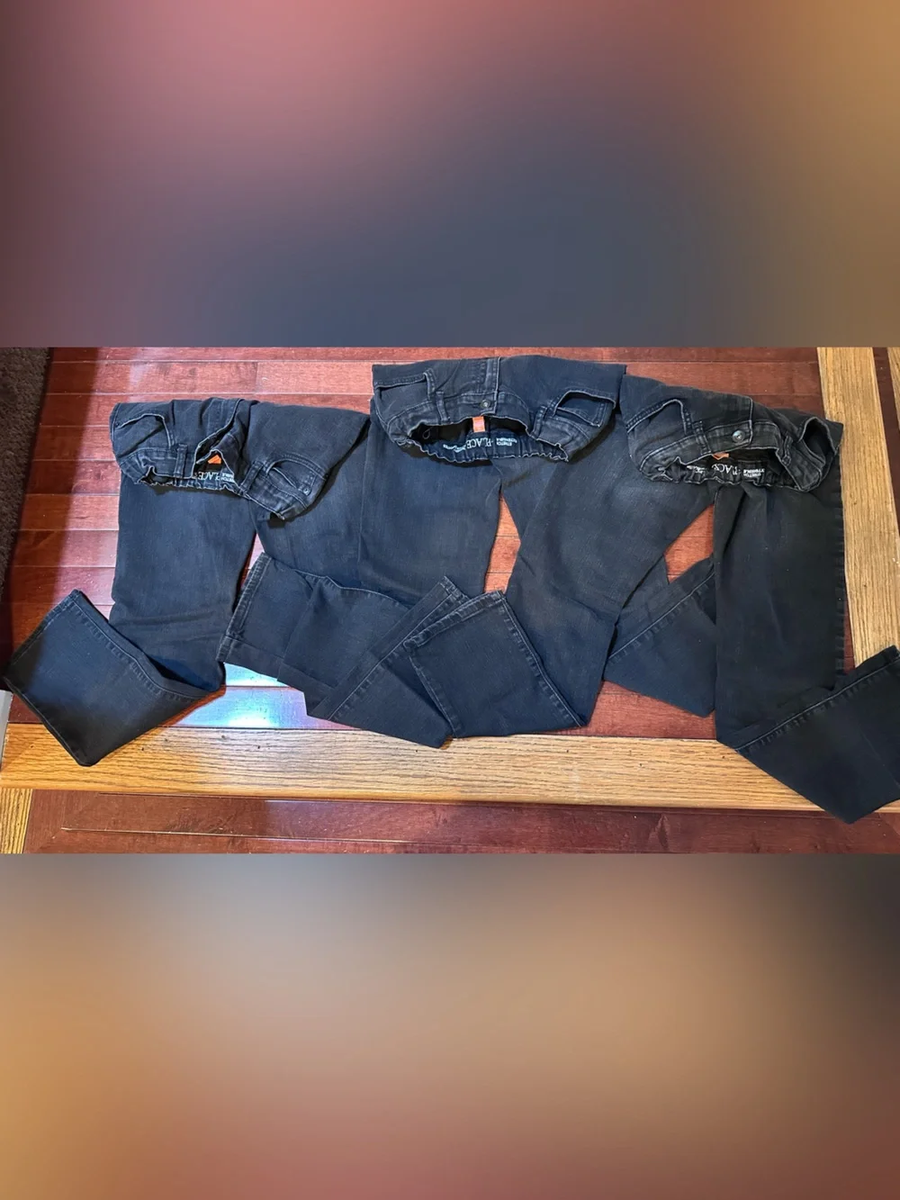 Bundle Children’s Place Kids  Black Denim Jeans - Straight Stretch Fit